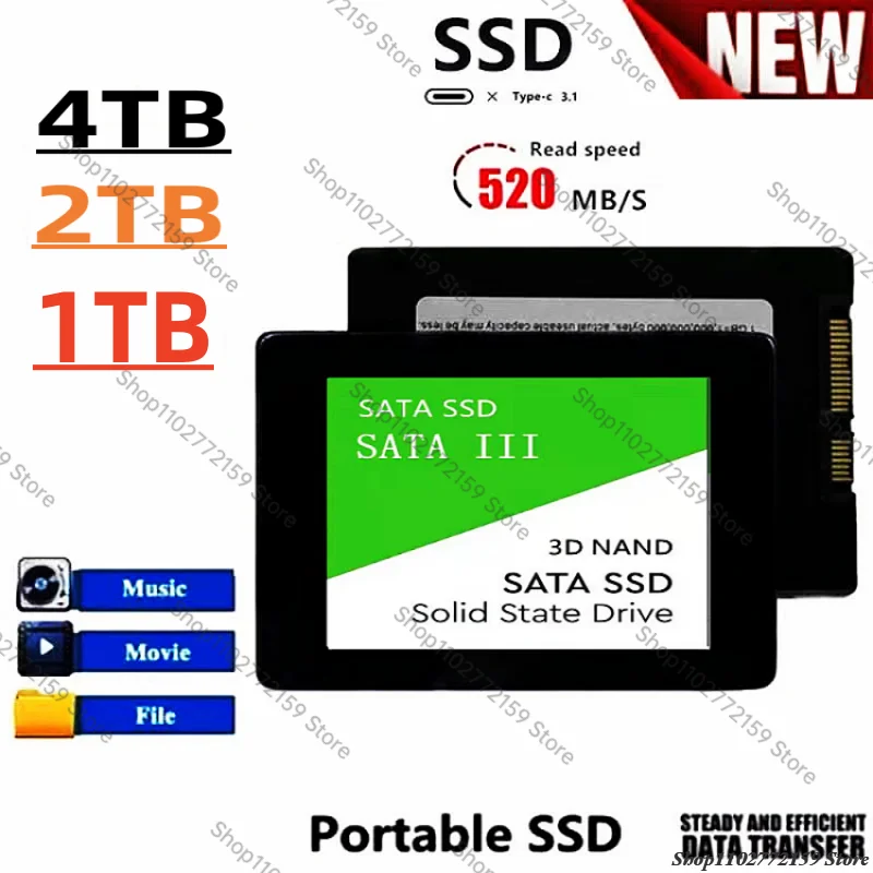 

New SSD 2TB 1TB Hard drive disk sata3 2.5 inch ssd TLC 500MB/s internal Solid State Drives Disco duro 4tb for laptop and ssd