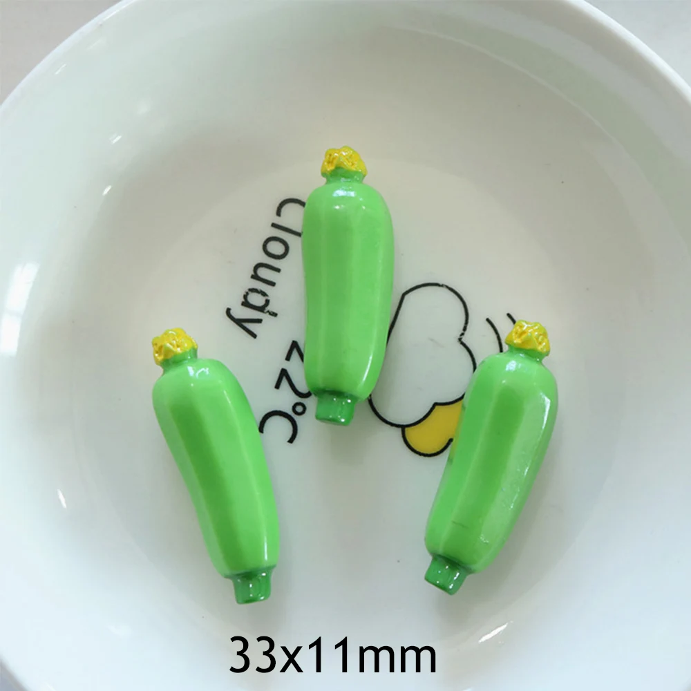 

Миниатюрные кабошоны из смолы овощи набор из 10 штук