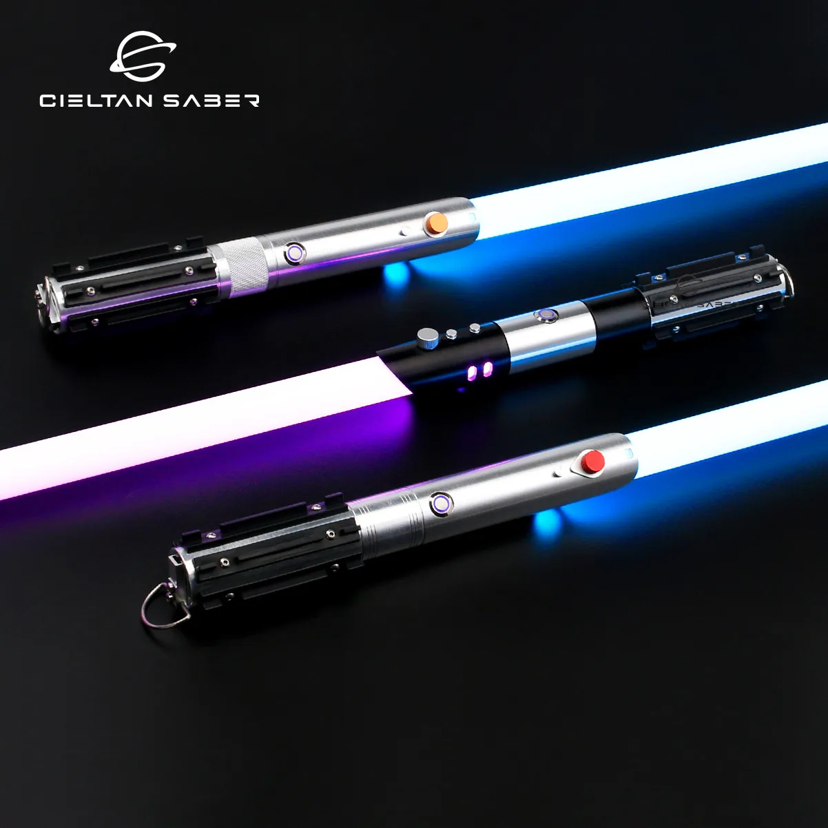 Anakin Luke Vader Lightsaber NeoPixel Smooth Swing Laser Sword Metal Handle LED Pixel Connecte Blade Toys SNPIXEL Proffie Saber