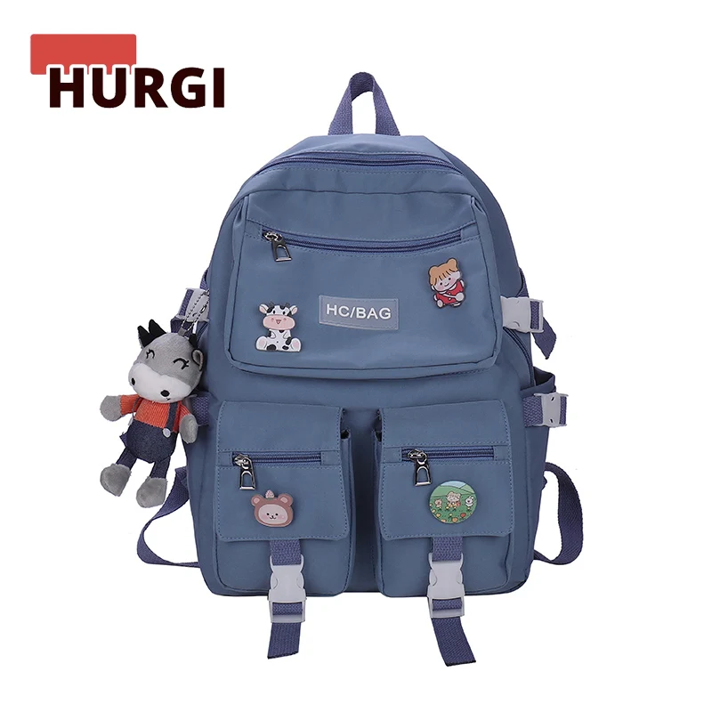 Женский нейлоновый рюкзак для колледжа 2022 модная женская Милая школьная сумка