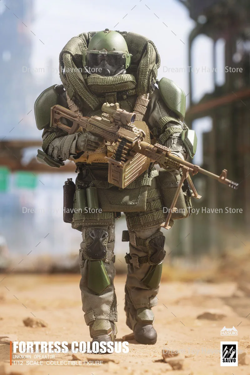 Фото Фигурка HASUKI 1/12 Black Ops NO.2 SA02 SALVO FORTRESS COLOSSUS UNKNOWN OPERATOR, полный комплект, 6 дюймов, модель, игрушка, подарок №5