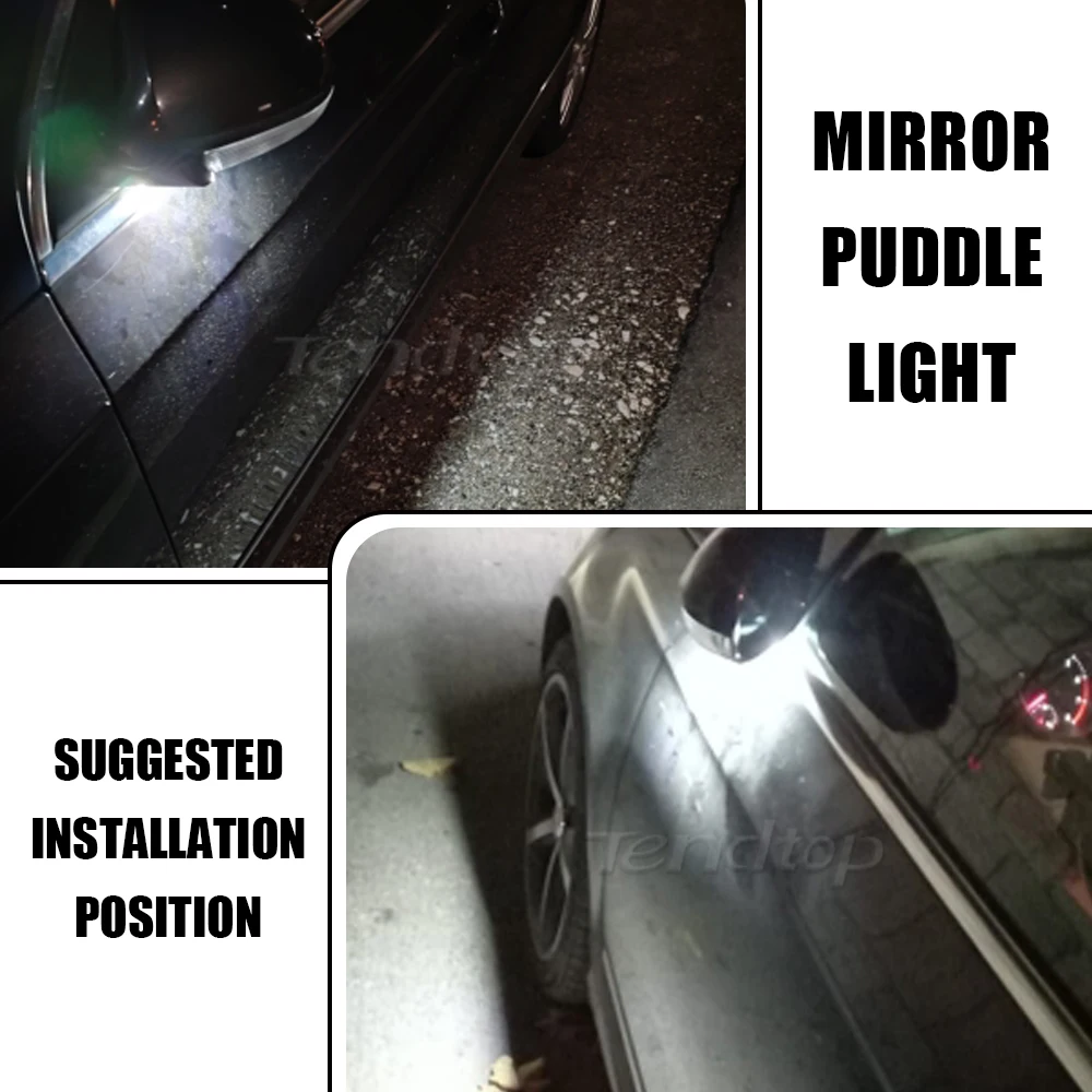 2 шт. светодиодный фонарь бокового зеркала Canbus для Golf 5 GTI V MK5 Jetta Passat B6 CC Eos VW R32 Rabbit