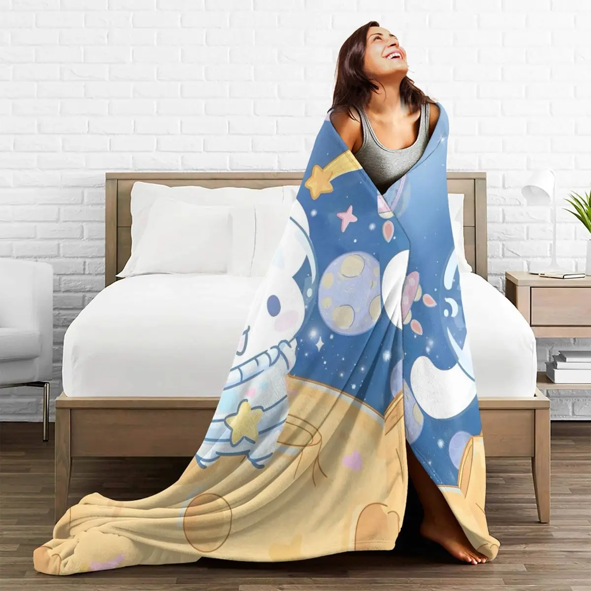 Cinnamoroll фланелевые одеяла мягкие постельные принадлежности пледы для домашнего