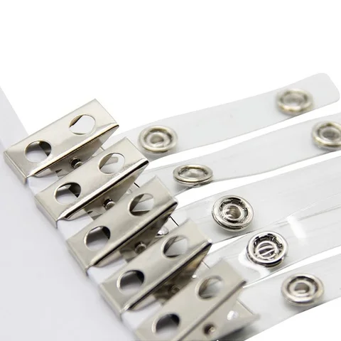 3 шт., прозрачные зажимы Pelsone для бейджа