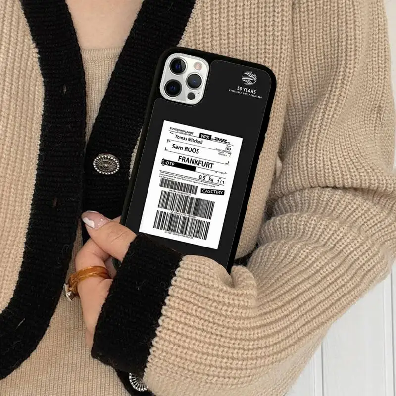 DHL Hot Express Anniversary Edition Phone Case Silicone PC+TPU Case for iPhone 11 12 13 Pro Max 8 7 6 Plus X SE XR Hard Fundas