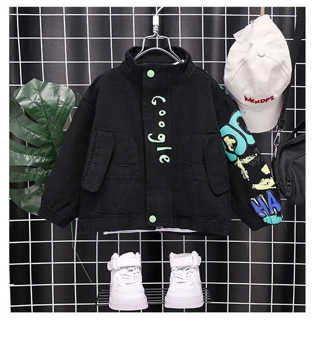 Boys Jacket Spring and Autumn New Children's Denim Top Boys Casual Jacket Jeans Kids Coat For Boy Baby 2 4 6 8 10Y images - 6