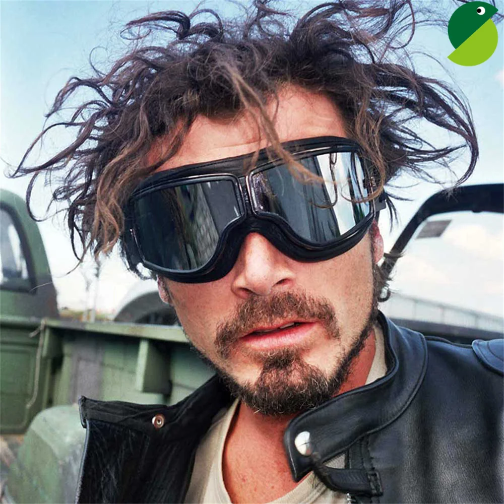 

Cafe Racer Motorcycle Goggles Vintage Moto Biker Chopper Motorcycle Glasses Retro Eye-wear