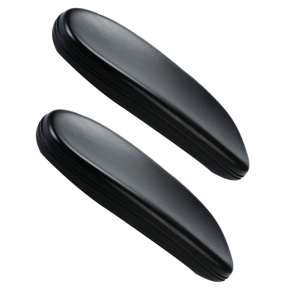 

2pcs Office Chair Armrest Universal PU Leather Replacement Chair Arm Pads (Black)