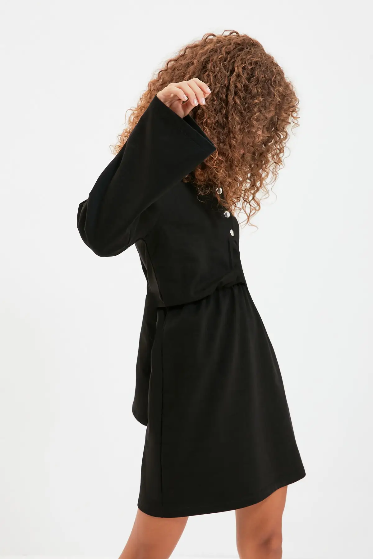 Облегающее трикотажное платье-поло с воротником-поло TWOAW22EL0090