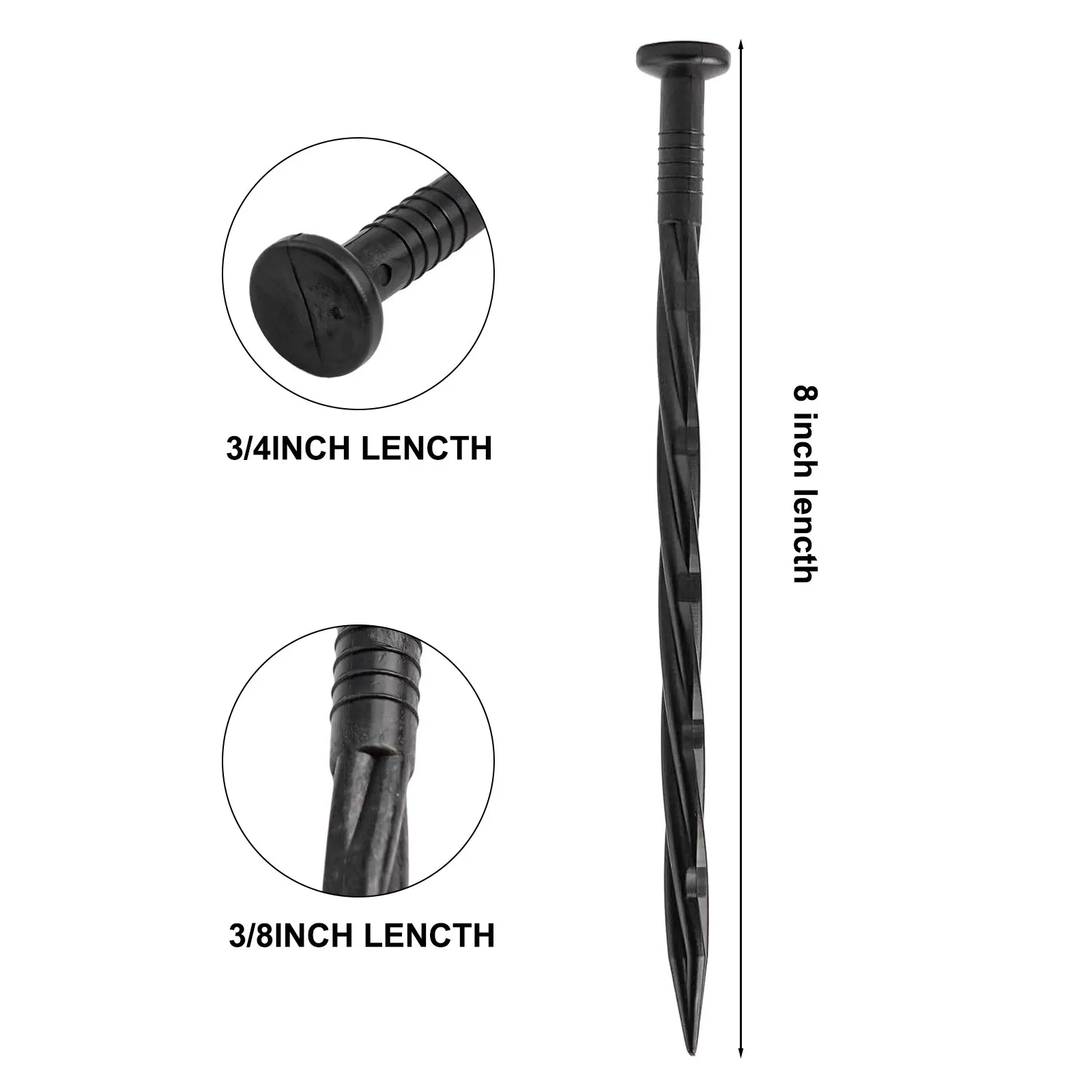 Садовые инструменты анкерные шипы спиральные нейлоновые широкое применение