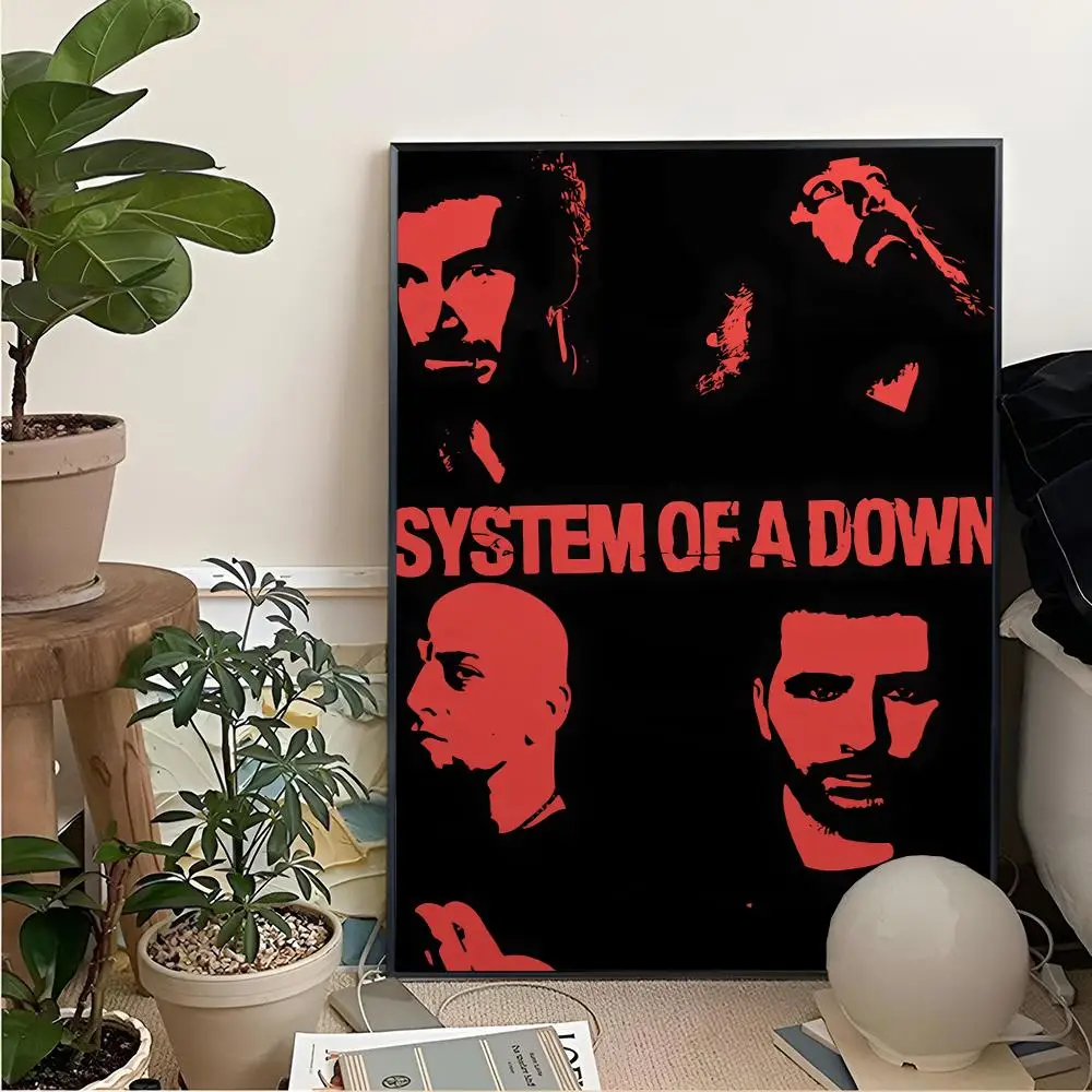 Каллиграфический рисунок группы Heavy Metal Band System Of A Down для художественной печати, декоративная живопись, постер для кинотеатров, декор для дома и стен (art.: 3920db7e3bbb2) - 3920db7e3bbb2