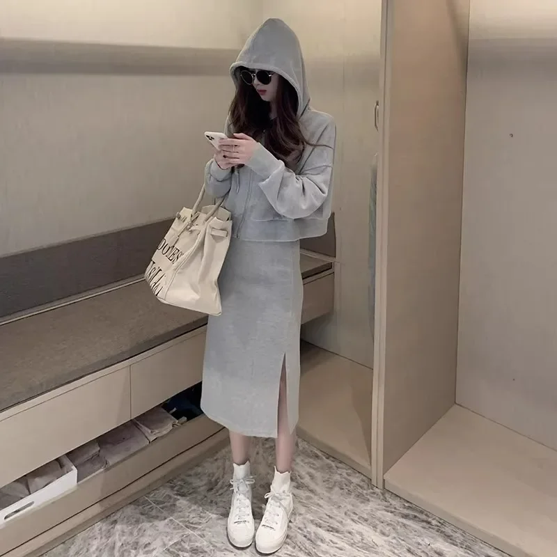 Повседневная винтажная юбка больших размеров комплект из 2 предметов женская