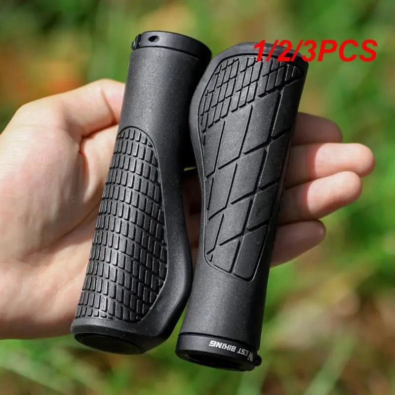 

1/2/3PCS Pair Bike Grip Cover Reduce Shock Anti-Slip Ergonomics Handle Bicycle Soft Rubber MTB Road Shockproof Handlebar for