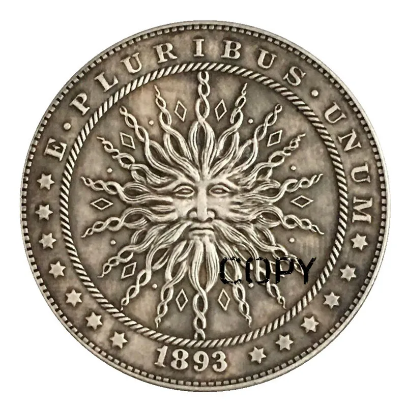 

Памятные монеты Моргана в стиле ретро, 38 мм