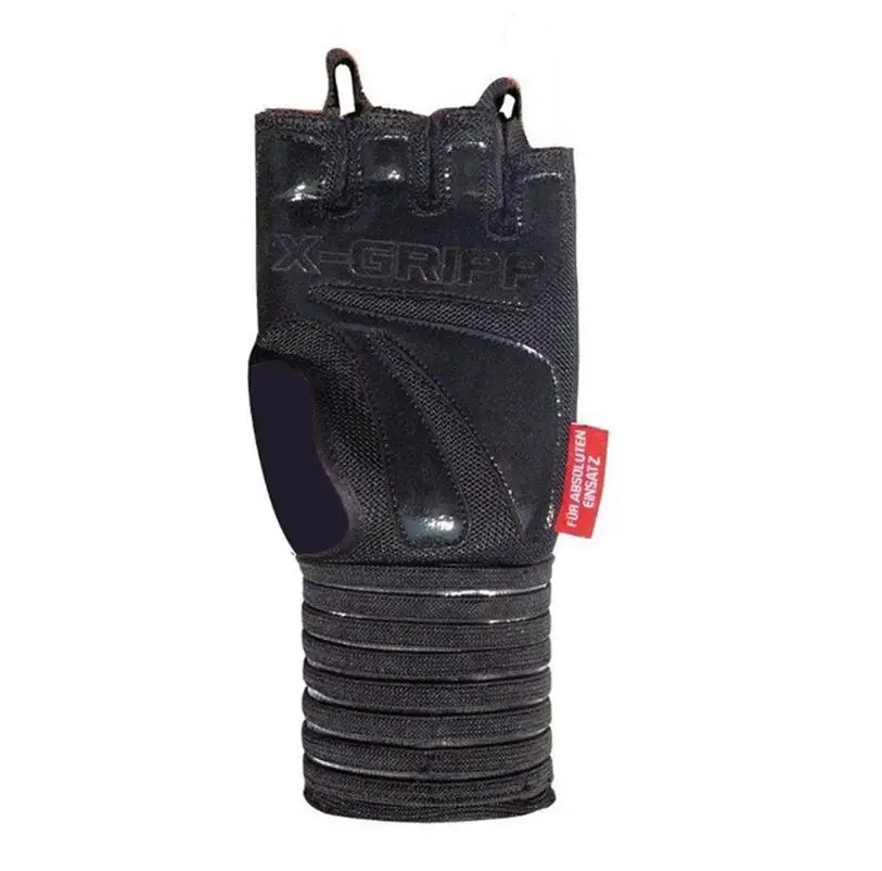 Спортивные перчатки Chiba Airwrap Men 40111 для поднятия веса, бодибилдинга, поддержки запястья в спортзале, фитнесе и защиты рук.