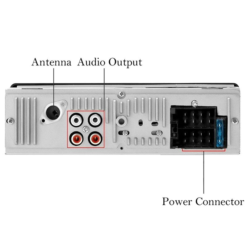 12 В 1 DIN Bluetooth Автомобильная стереосистема Аудио вставная гарнитура FM Aux Входной