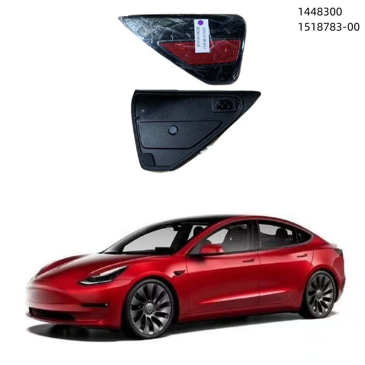 

Tesla Model 3/Y Left Charging Port Cover Single Trim Decoration Accessories 1448300 1518783-00