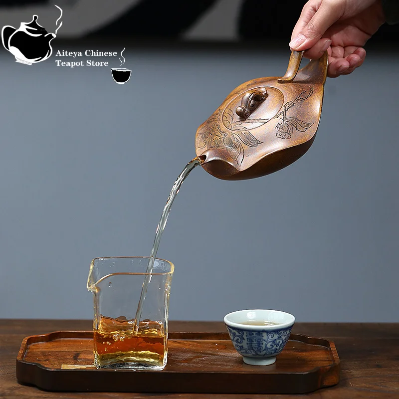 

Ручной чайник Исин из фиолетовой глины Longyao 410 мл