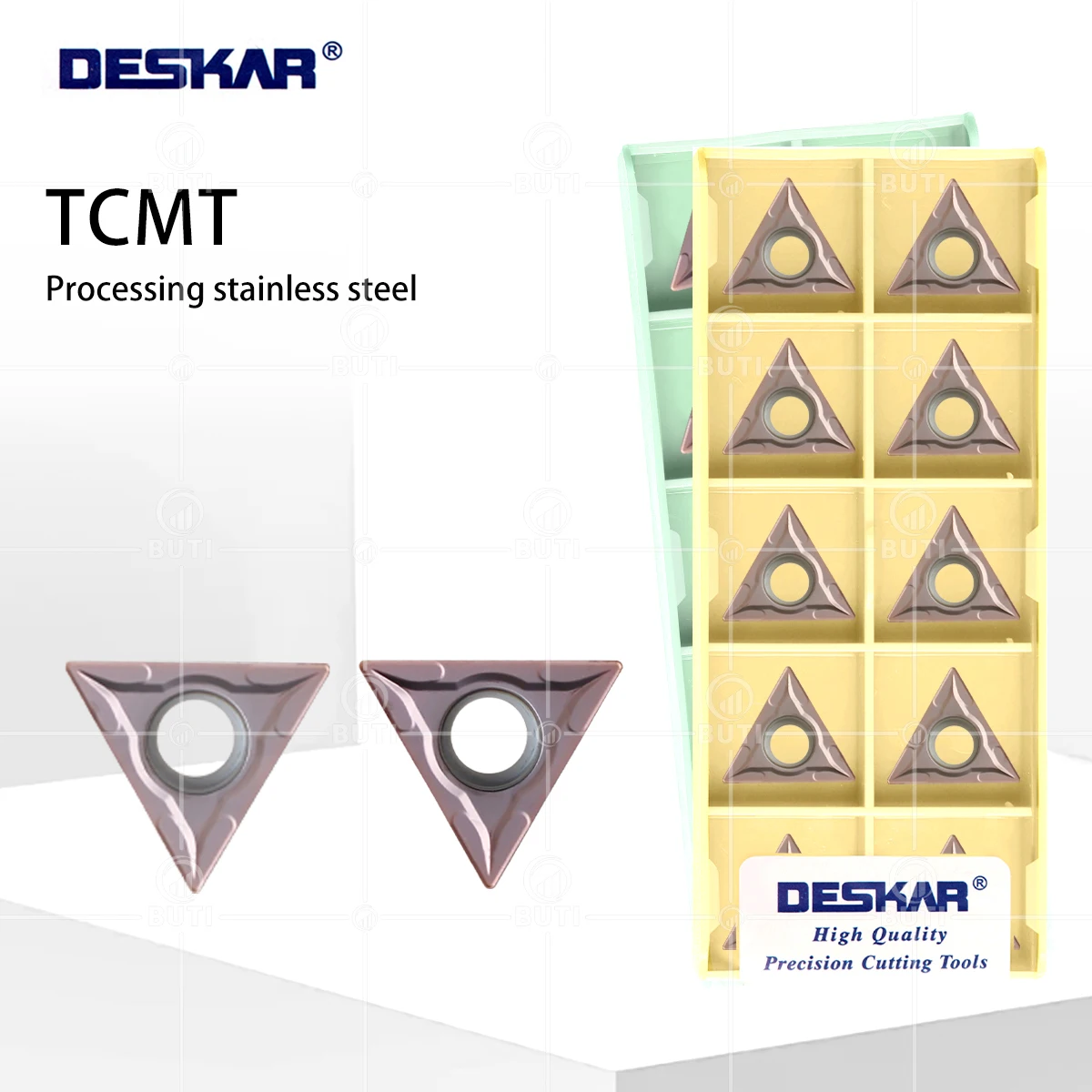 

DESKAR 100% оригинальная обработанная нержавеющая сталь TCMT 090204 LF6018 TCMT 090204 LF6118 Токарный станок с ЧПУ Треугольные токарные лезвия для внутреннего отверстия