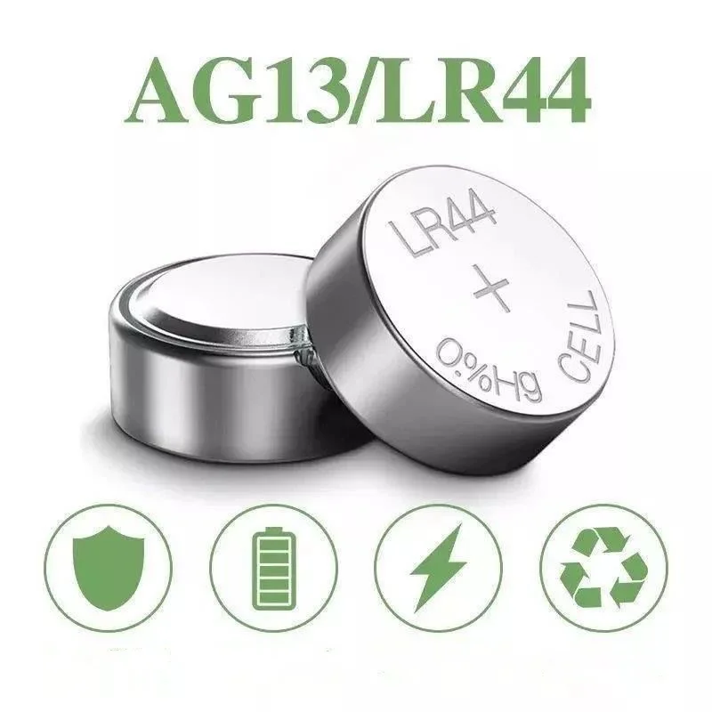 10 шт. 1 55 В AG13 LR44 Кнопочные батарейки LR 44 L1154 RW82 SR1154 SP76 Pila SR44 A76 LR1154 GP7 Cell Coin Watch Toys