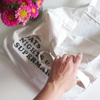 y2k harajuku letter kawaii women bag reusable shopping bag canvas tote bags goth eco bag shopper with anime shoulder bag handbag