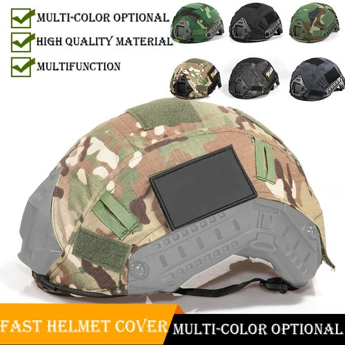 

Tactical Helmet Cover Head Circumference 52-60cm Helmet Airsoft Paintball Wargame Gear CS FAST Helmet Cover 10 Colors