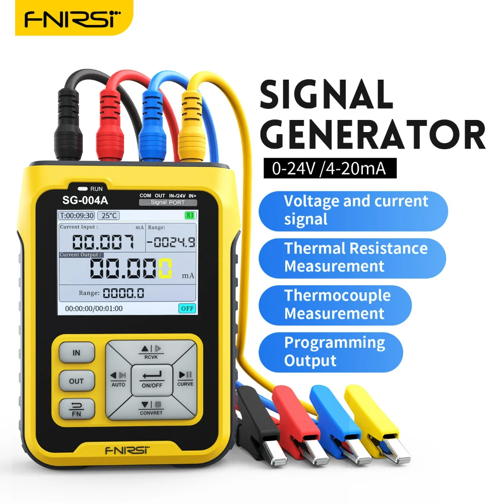 

FNIRSI SG-004A 4-20mA многофункциональный генератор сигналов PT100 термопара сопротивление датчик давления калибратор процесса