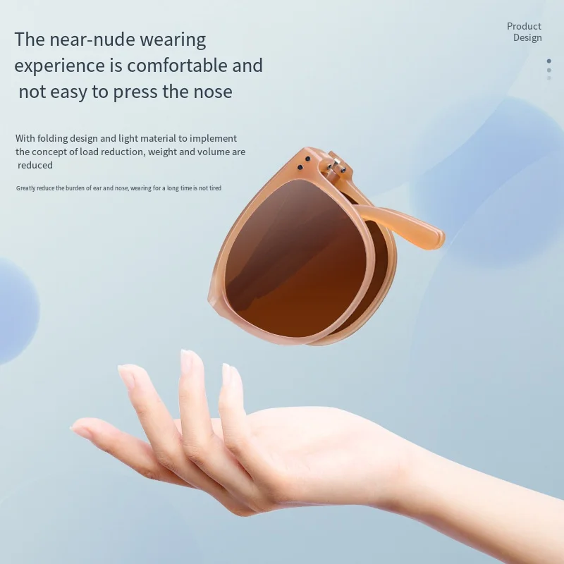 

2022 Driver Goggles Folding Mirror Men's Ladies Ultralight Sunscreen UV Protection Sunglasses Easy To Carry Eye Protection