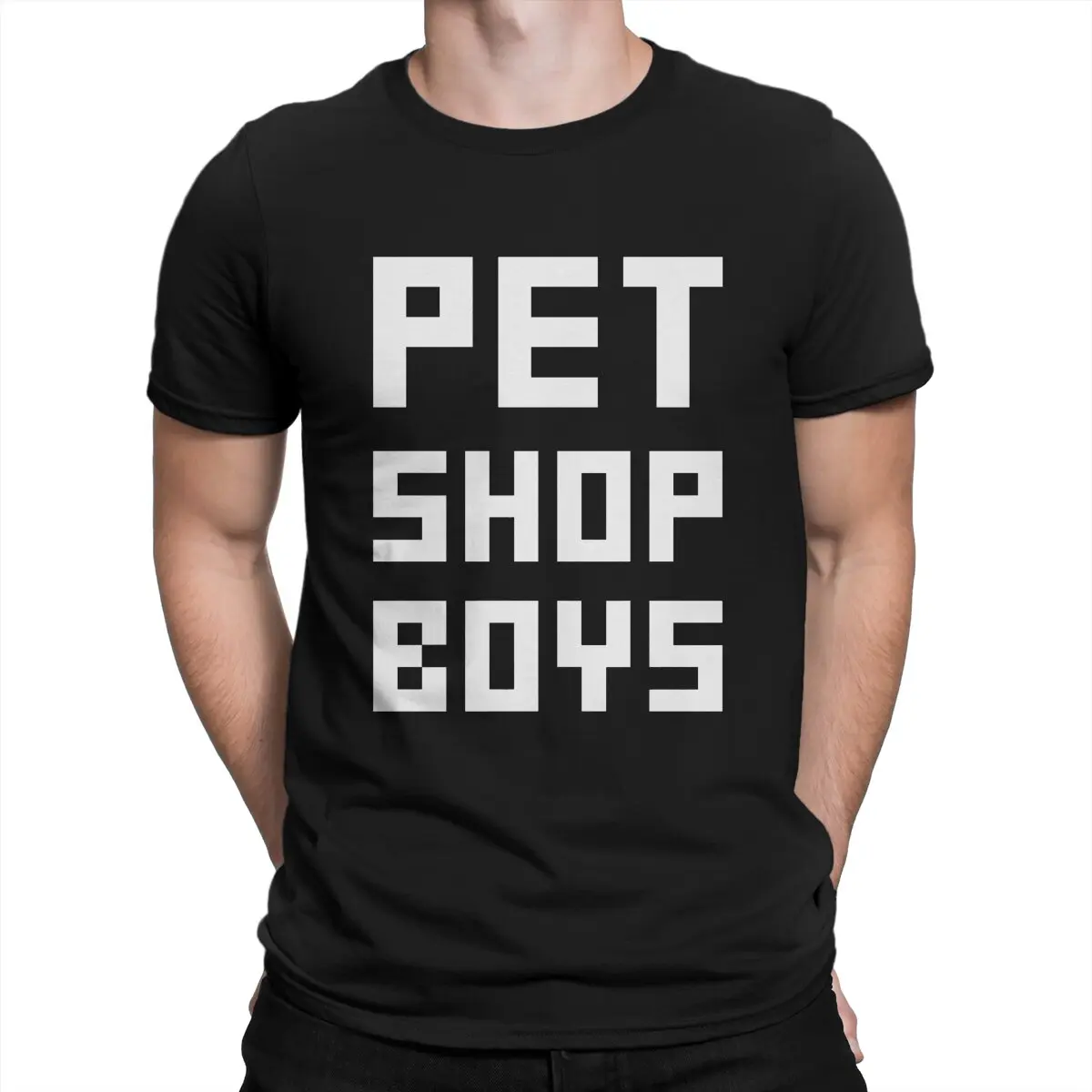 

Pet Shop Boys Newest TShirt for Men New Mens Round Collar Basic T Shirt Personalize Birthday Gifts OutdoorWear