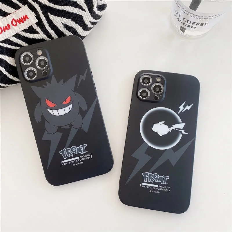 

Pokemon Pikachu Phone Cases For iPhone 13 12 11 Pro Max Mini XR XS MAX 8 X 7 SE 2022 Cute Cartoon Anti-fall Silicone Case