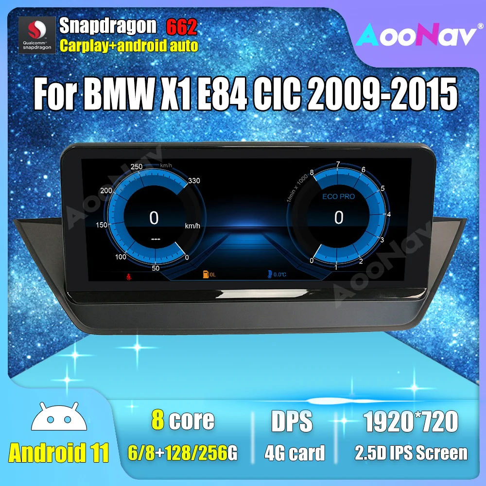

Car Multimedia Radio For BMW X1 E84 CIC 2009-2015 Android 11.0 GPS Navigation Auto 4G WIFI Wireless Carplay