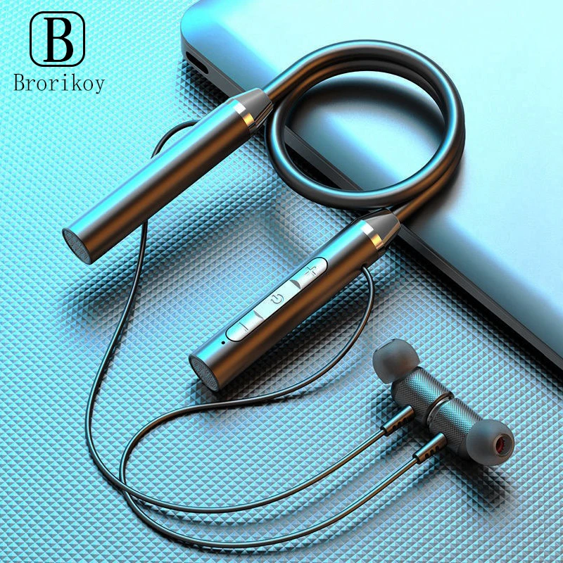 

Brorikoy Magnetic Wireless Bluetooth 5.0 In-Ear Earphone Sport Headphone Stereo Earpiece Fone De Ouvido For iPhone Xiaomi Huawei