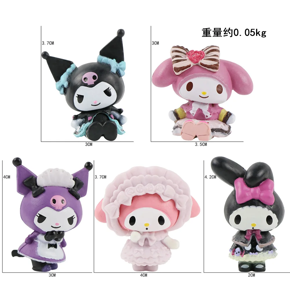 Мини-фигурки Sanrio Cinnamoroll 5/6 Упаковок Милая Игрушка Для Собак Декоративное