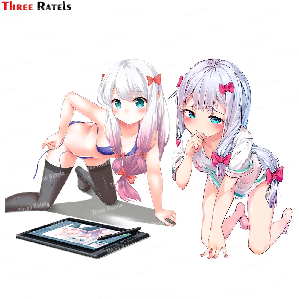 

Three Ratels H895 Cute And Sexy Cartoon Anime Izumi Sagiri Eromanga Sensei Stickers For Bumper Mirror Trunk Decor Decals