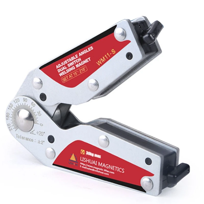 

New 15-210 Degree On/Off Adjustable Angles Welding Magnet/Switchable Neodymium Magnetic Welding Holder