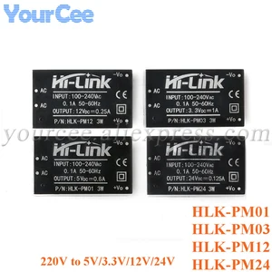 HLK-PM01 HLK-PM03 HLK-PM09 HLK-PM12 AC-DC 220V to 5V/3.3V/9V/12V Power Module Intelligent Household Switch Power Supply Module