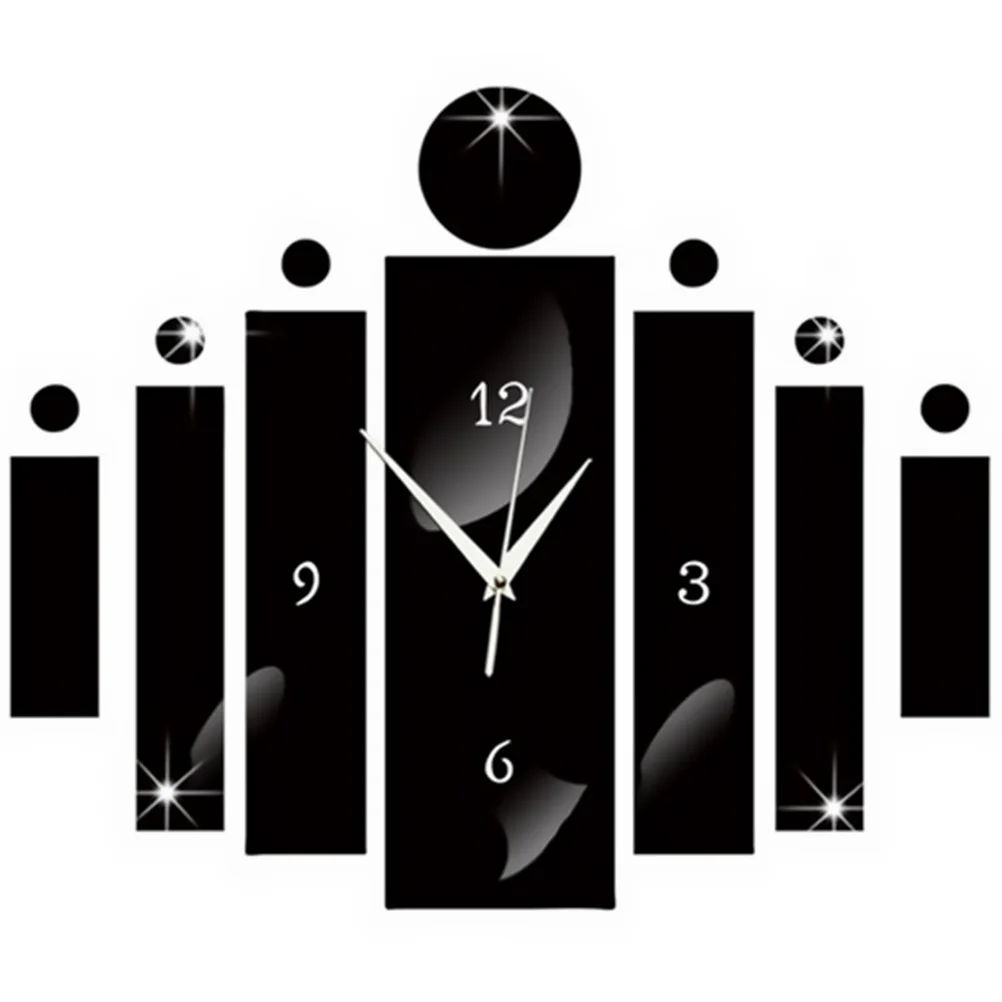 

1PC Practical Portable Creative Wall Clock for Hanging Decoration Party Ornament
