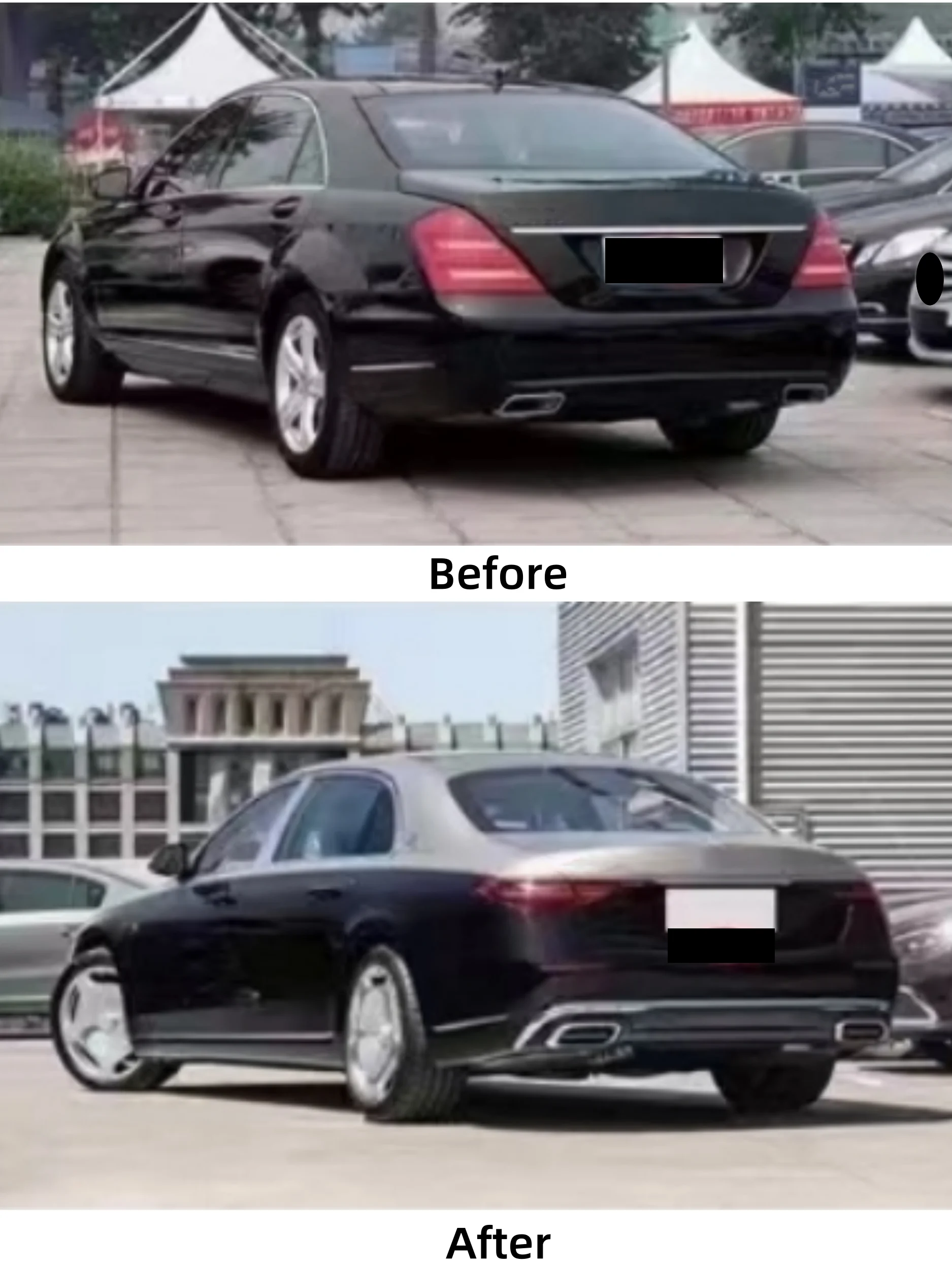 Обвес для Mercedes-Benz S CLASS W221 Обновление до W223 MAYBACH TYPE Передний задний бампер Фара