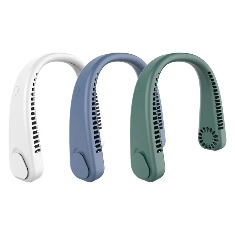

Adjustable Neck Fan Headphone Style Wearable Neckband Fan Keep Cool Brushless Motor Design Neck Fan for Travel Home Office Sport