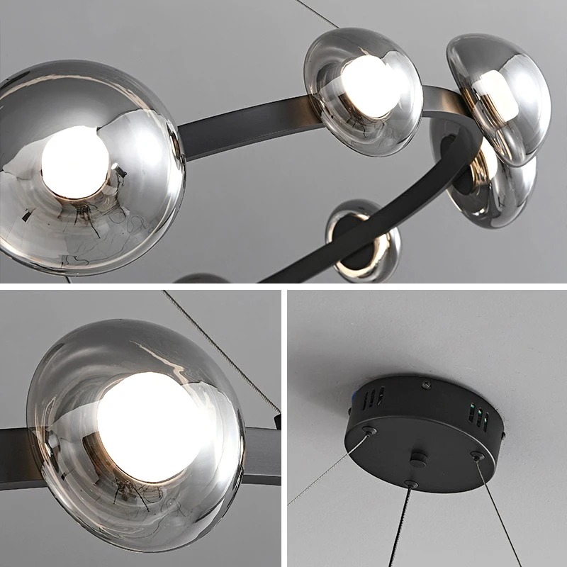 

Chandelier Led Art Pendant Lamp Light Room Decor Nordic home glass dining indoor Ceiling hanging fixture living