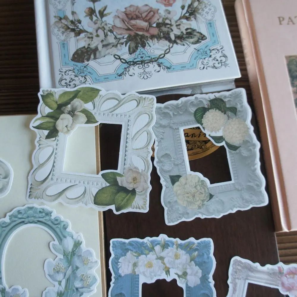 10 листов Алиса история красочный цветок зеркальная рамка дизайн крафт бумага