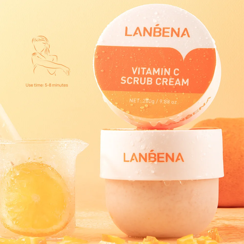 LANBENA Exfoliating Body Scrub Vitamin C Brighten Skin Vitality Face Peeling Whitening Soft And Smooth Bodys Scrub Body Care