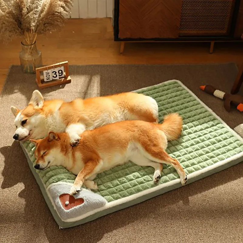 

Pet Kennel Cushion Autumn Winter Thickened Comfortable Warm Cat Dog Sleeping Pad Cotton Wholesale High Rebound Mat Soft Bed