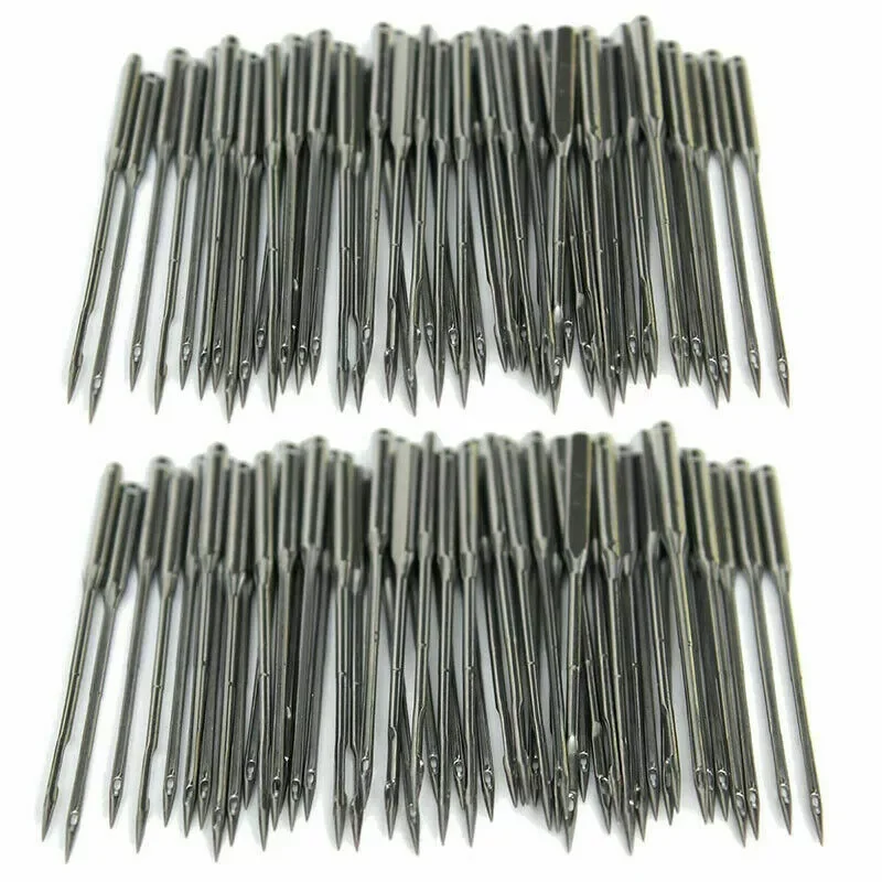 

50 Pieces/Set Silver Sewing Machine Needles Assorted Home Sewing Machine Needles 11/75 12/80 14/90 16/100 18/110