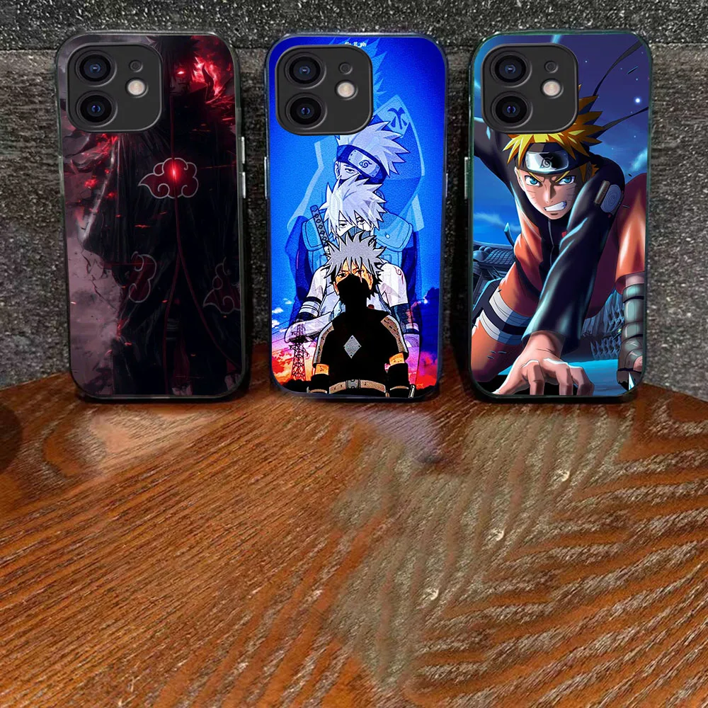 WRA-17 Naruto Black Flexible TPU Case For OPPO A73 74 76 77 78 80 83 93 96 94 F15 Find X3 X5 Pro Neo