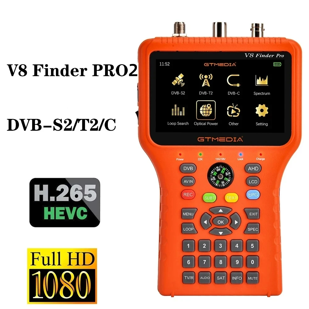 Приемник спутникового ТВ GTMEDIA V8 Finder2/Pro2 с высоким качеством 3 5-дюймовым