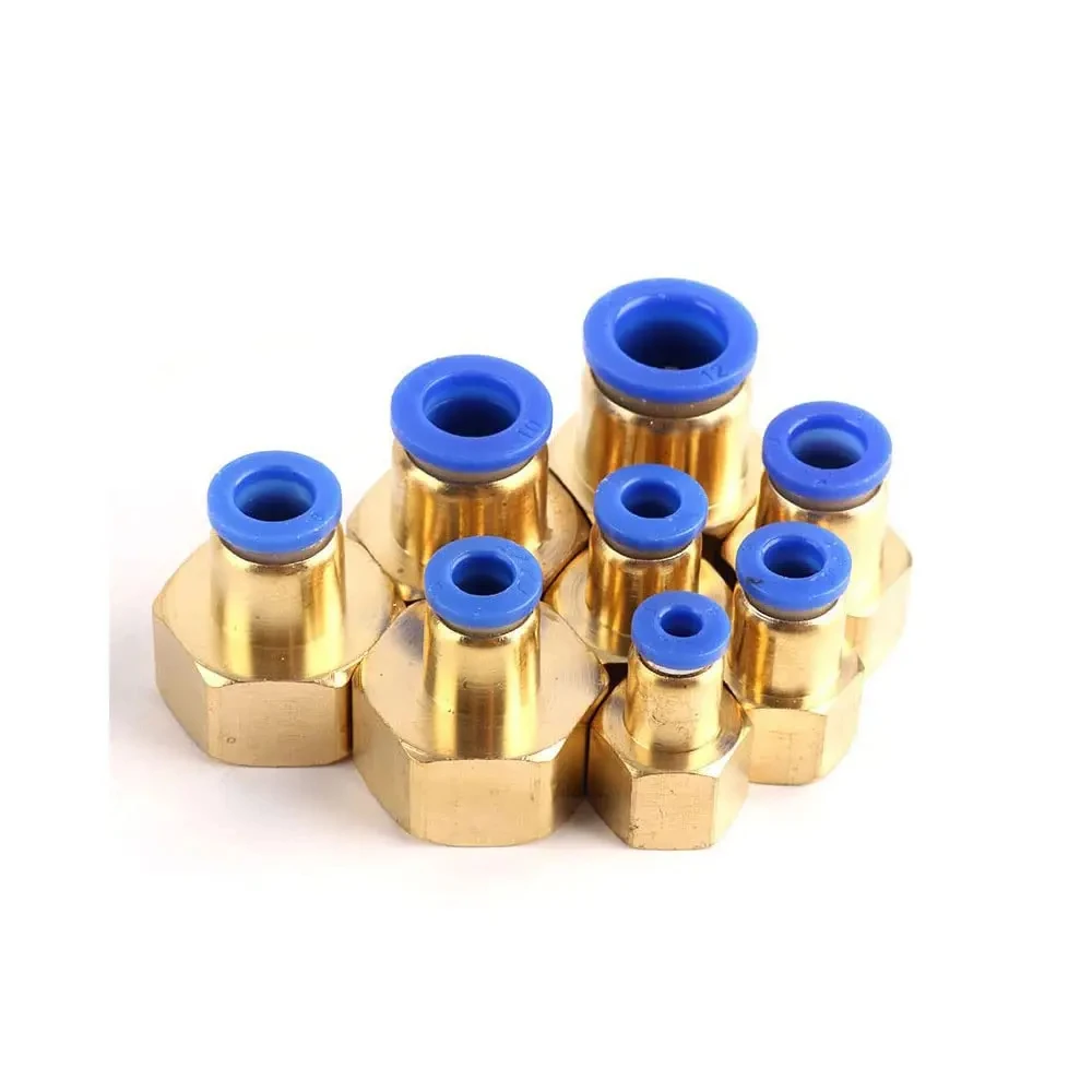 Пневматические фитинги PCF Быстрый воздушный соединитель 4 мм 6 8 10 12 Вставной шланг