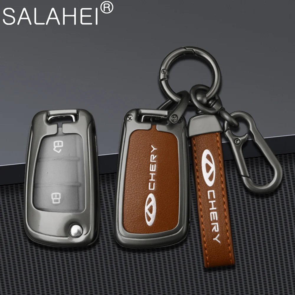 

Zinc Alloy Car Key Case Cover Shell Holder For Chery Arrizo 7 E3 E5 A3 A5 Tiggo 2 Cowin 3 5 3X Fulwin2 Eastar AMULET Accessories