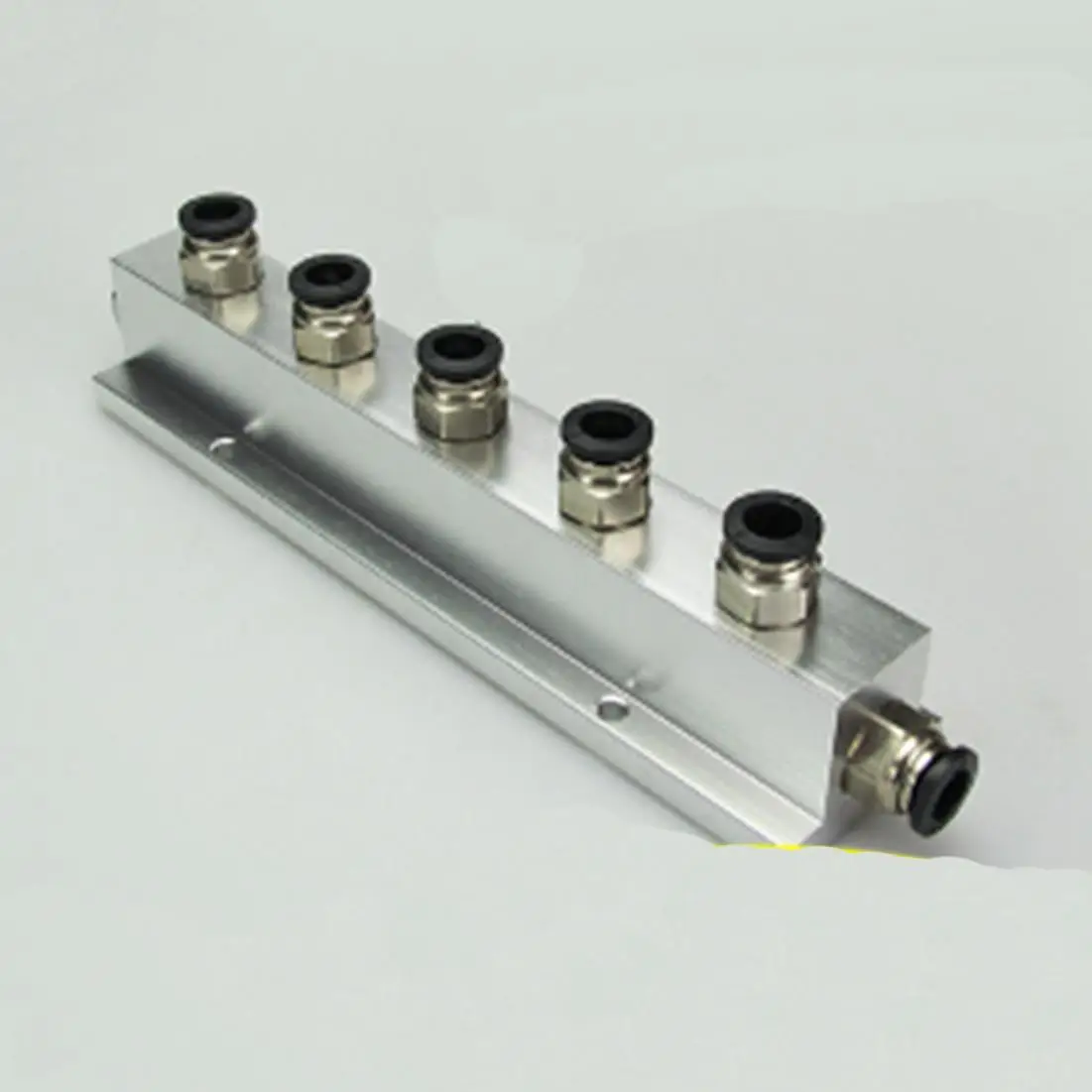 Pushfit 8 мм 2/3/4/5 способов алюминиевый Т-образный распределитель воздуха разветвитель блока коллектора