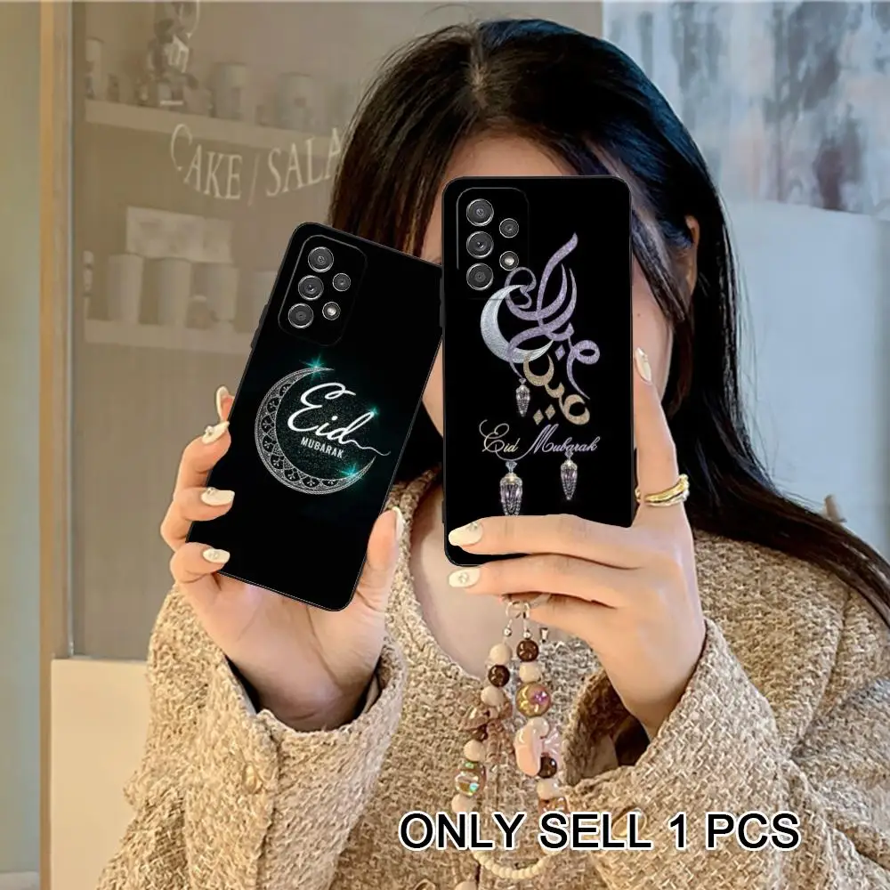 Фото Чехол для телефона Eid Mubarak для Samsung Galaxy A26 25 24 23 22 21 17 16 15 14 13 12 11 5G, мягкий противоударный чехол из ТПУ №2